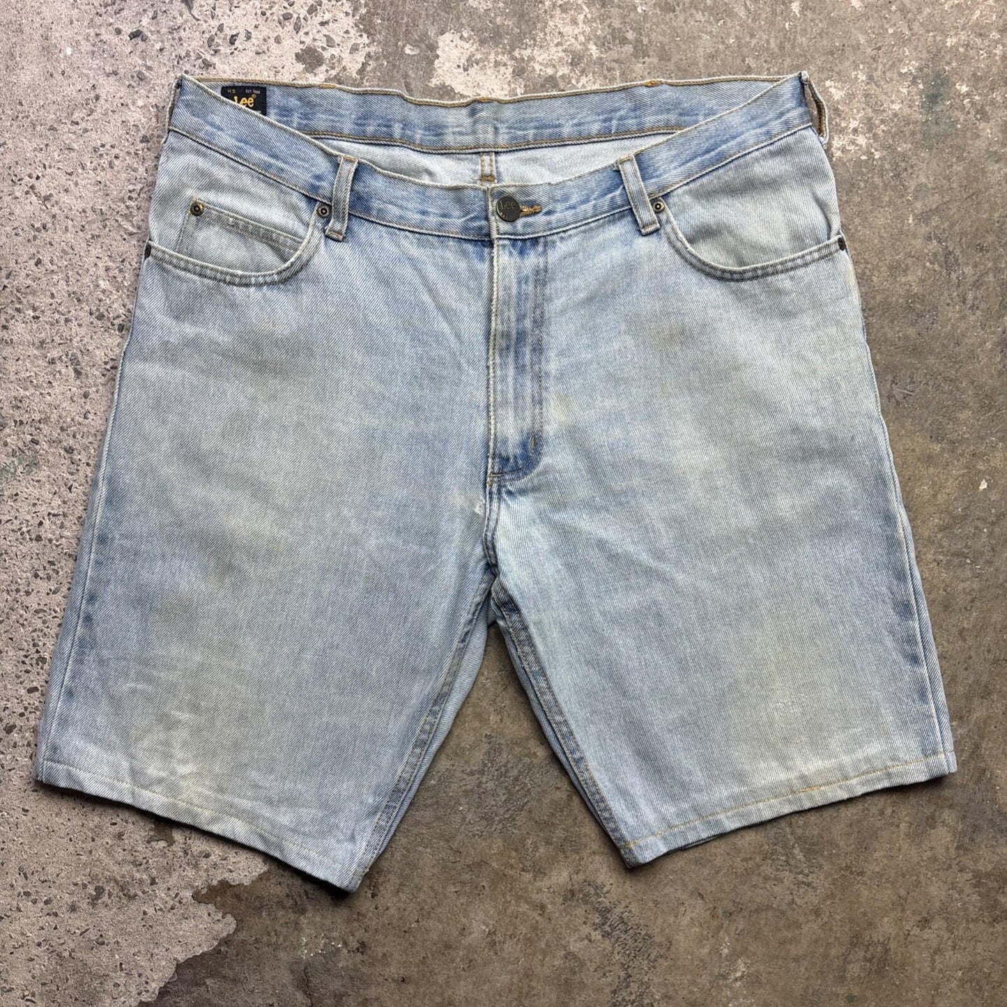 Light Blue Lee Denim Bermuda Men’s Shorts | W38