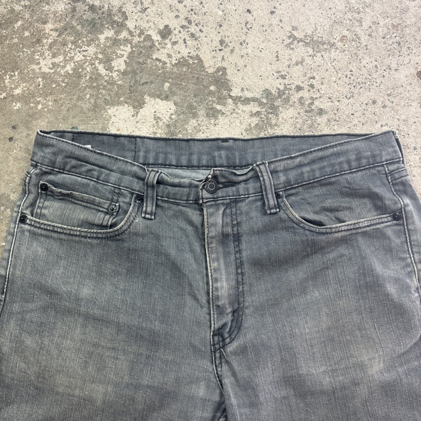 Grey Levis 511 Cut Off Jean Shorts | W36"