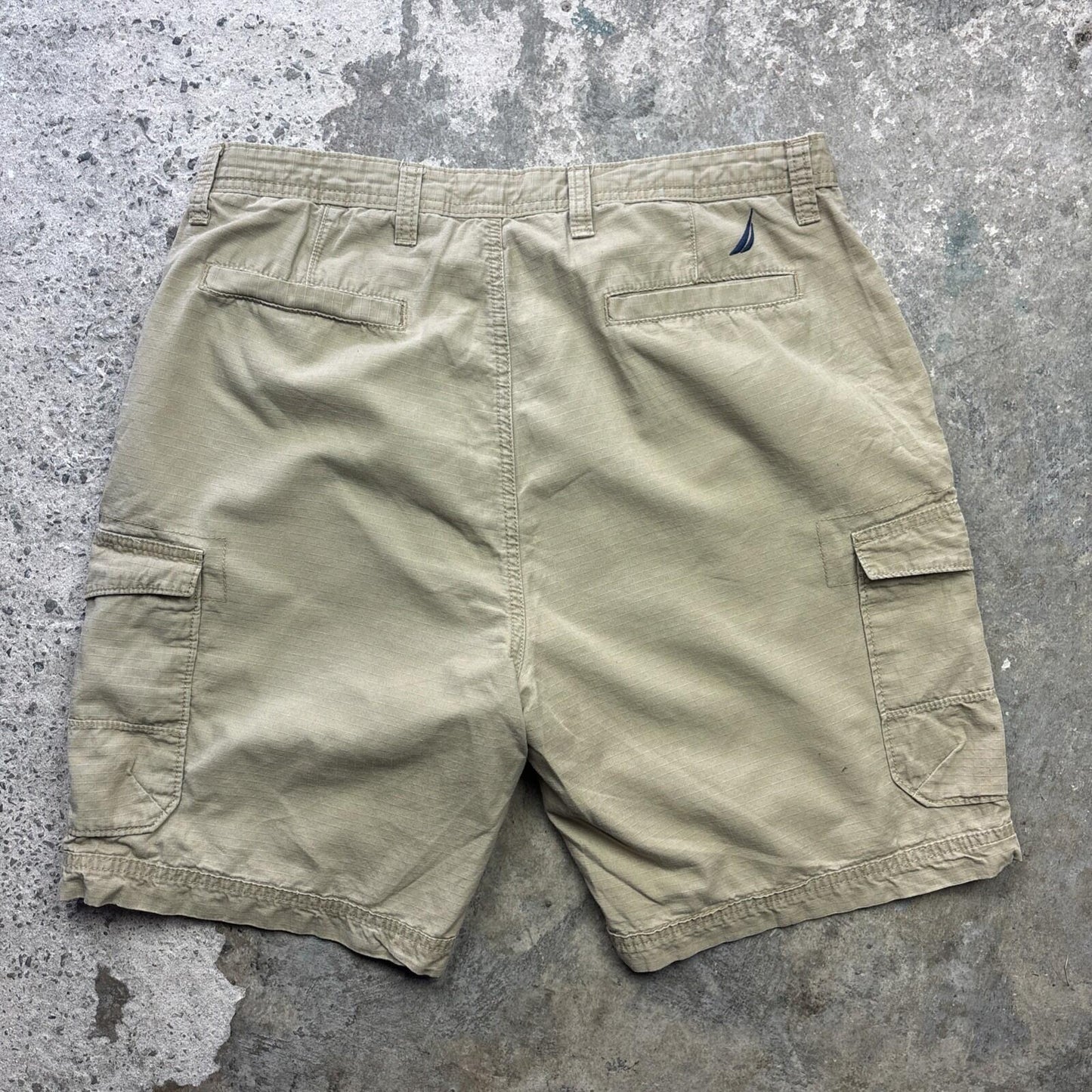 Tan Nautica Men’s Cargo Shorts 100% Cotton | W34