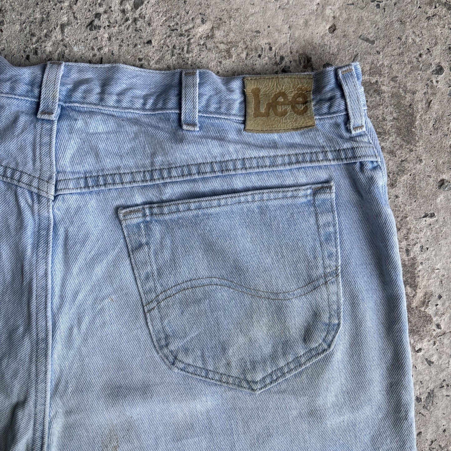 Light Blue Denim Lee Bermuda Jean Shorts | W42"