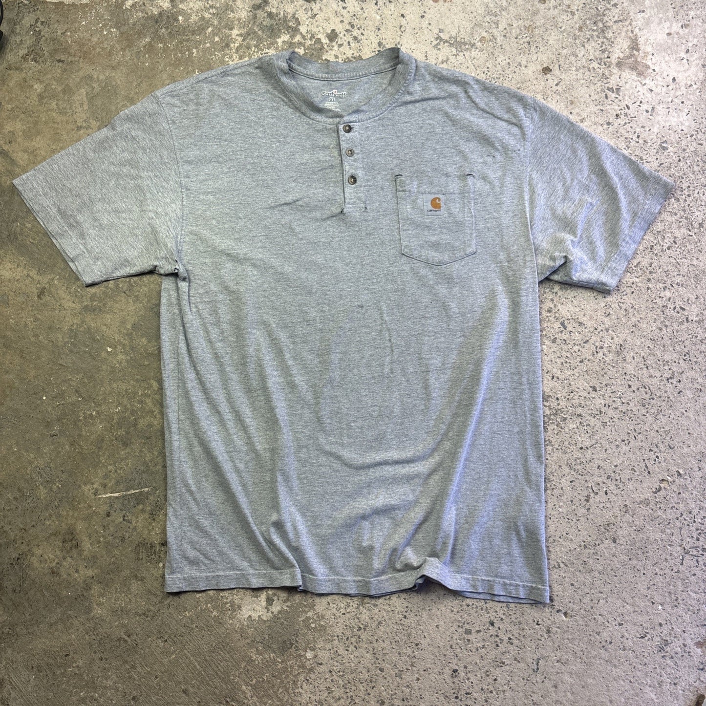Vintage Grey Carhartt Button-up Men’s T-shirt | Size XL