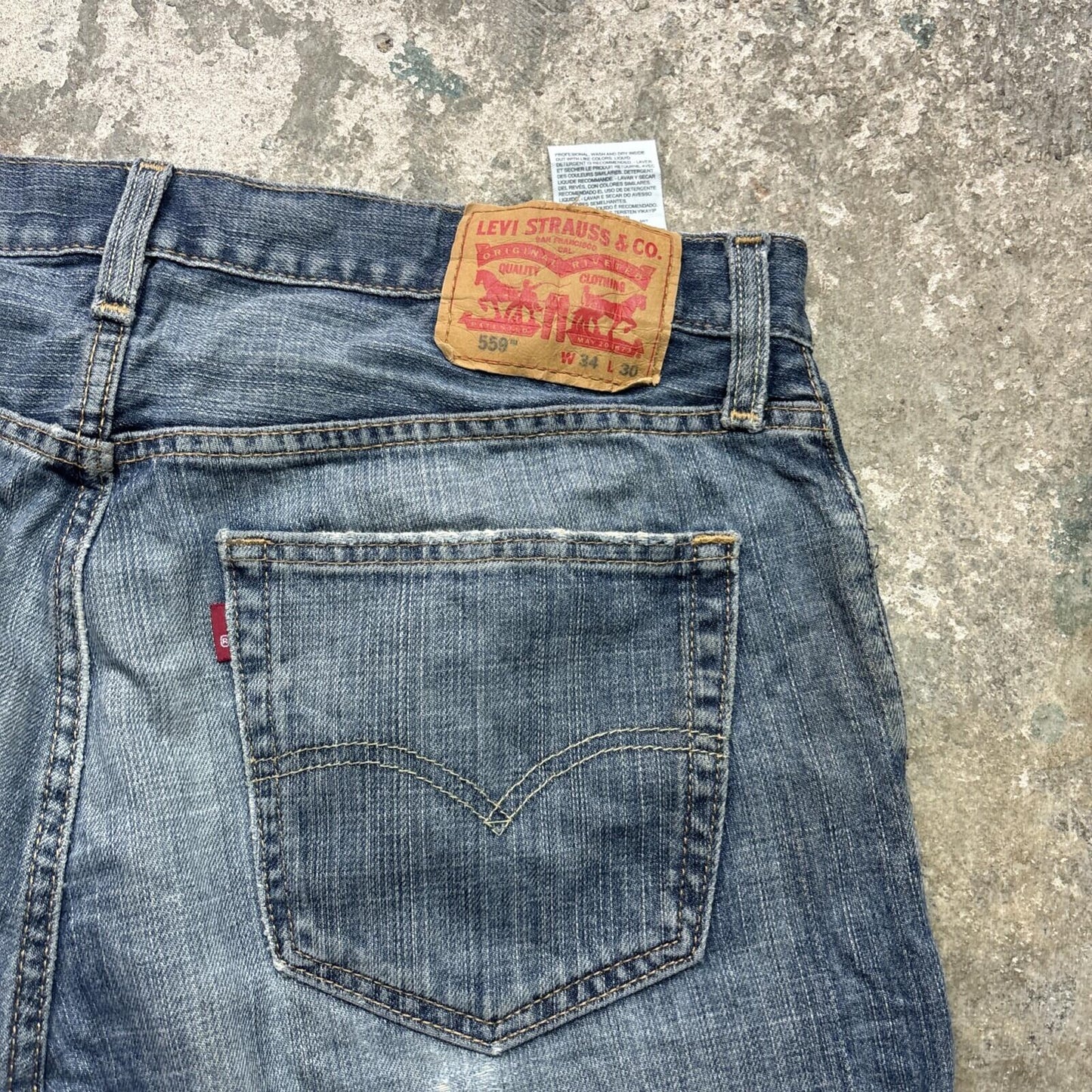 Blue Denim Levi’s 559 Men’s Shorts | W34