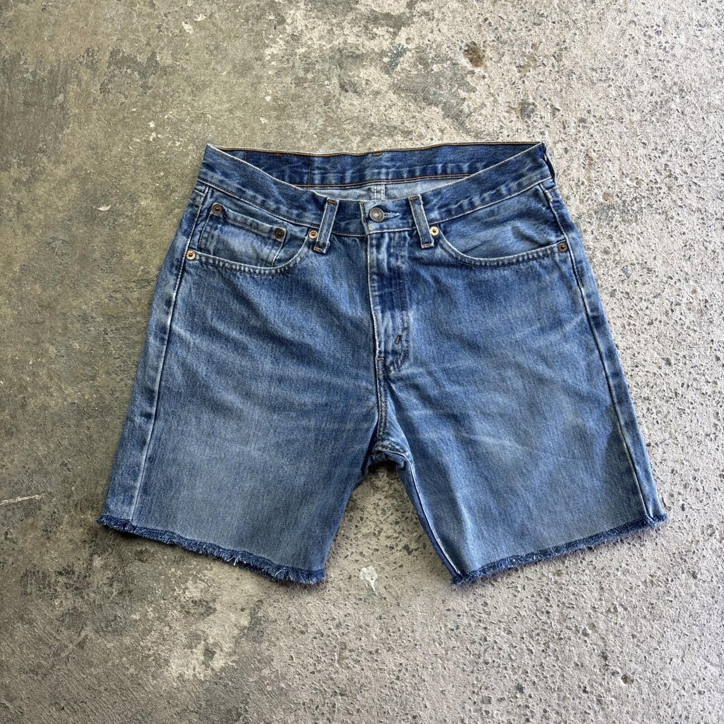 Blue Levi’s Denim Cut Off Shorts | W30"