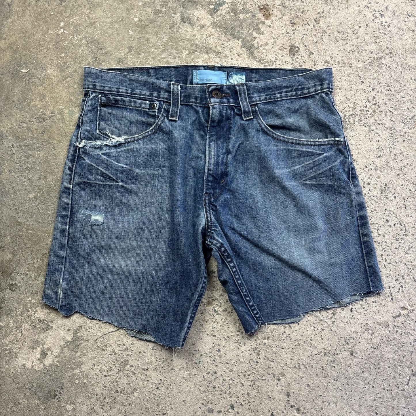 Blue Silver Tab Levi’s Denim Jean Shorts | W32"