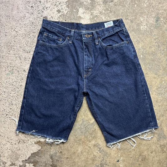Blue Denim Wrangler Men’s Cut Off Shorts | W32