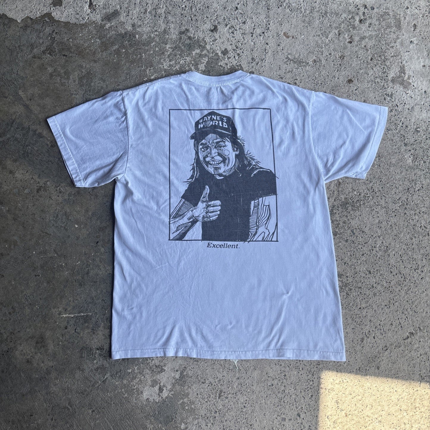 White Graphic Wayne’s World T-shirt | Size: L