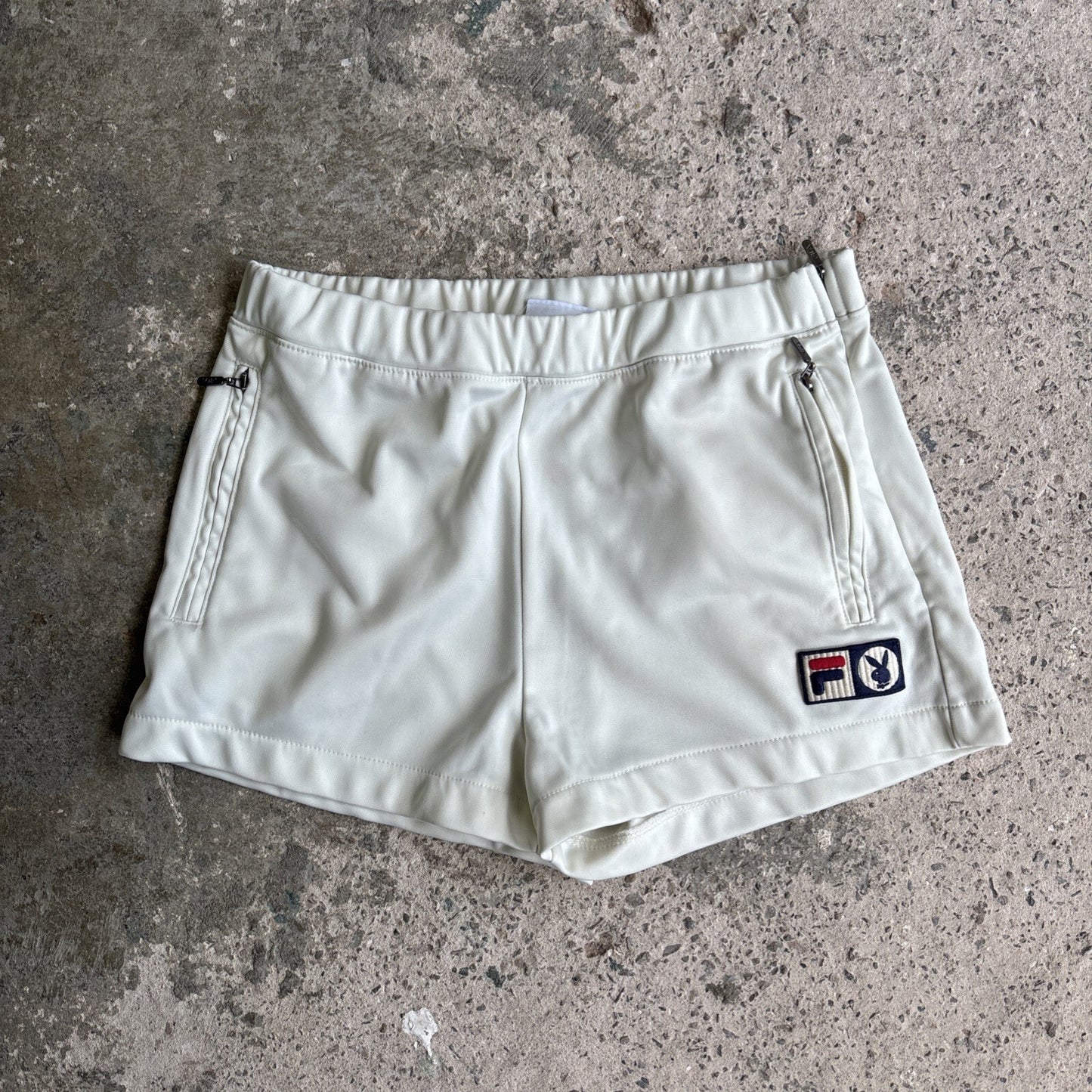 Cream Fila x Playboy Vintage Sports Shorts | Size Small (women’s)