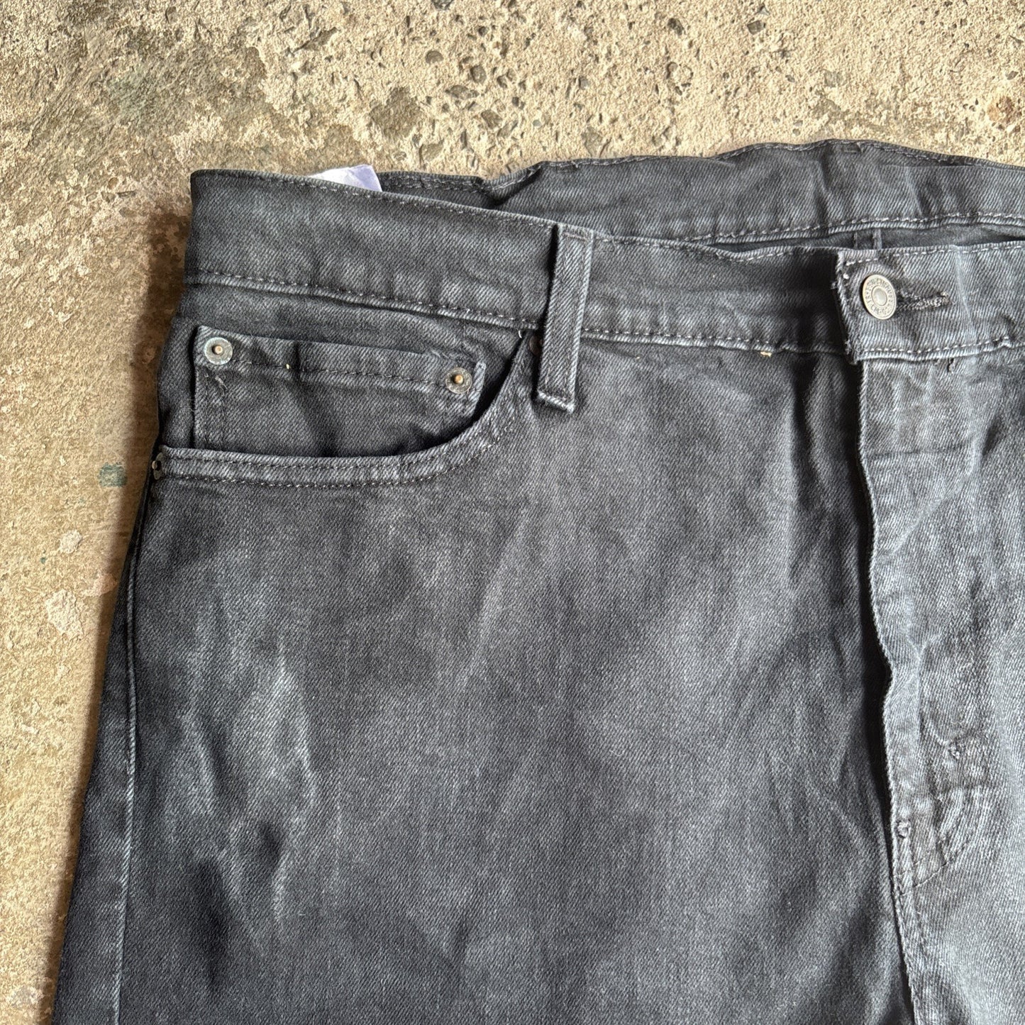 Black Levi’s 511 Denim Cut Off Jean Shorts | W38"