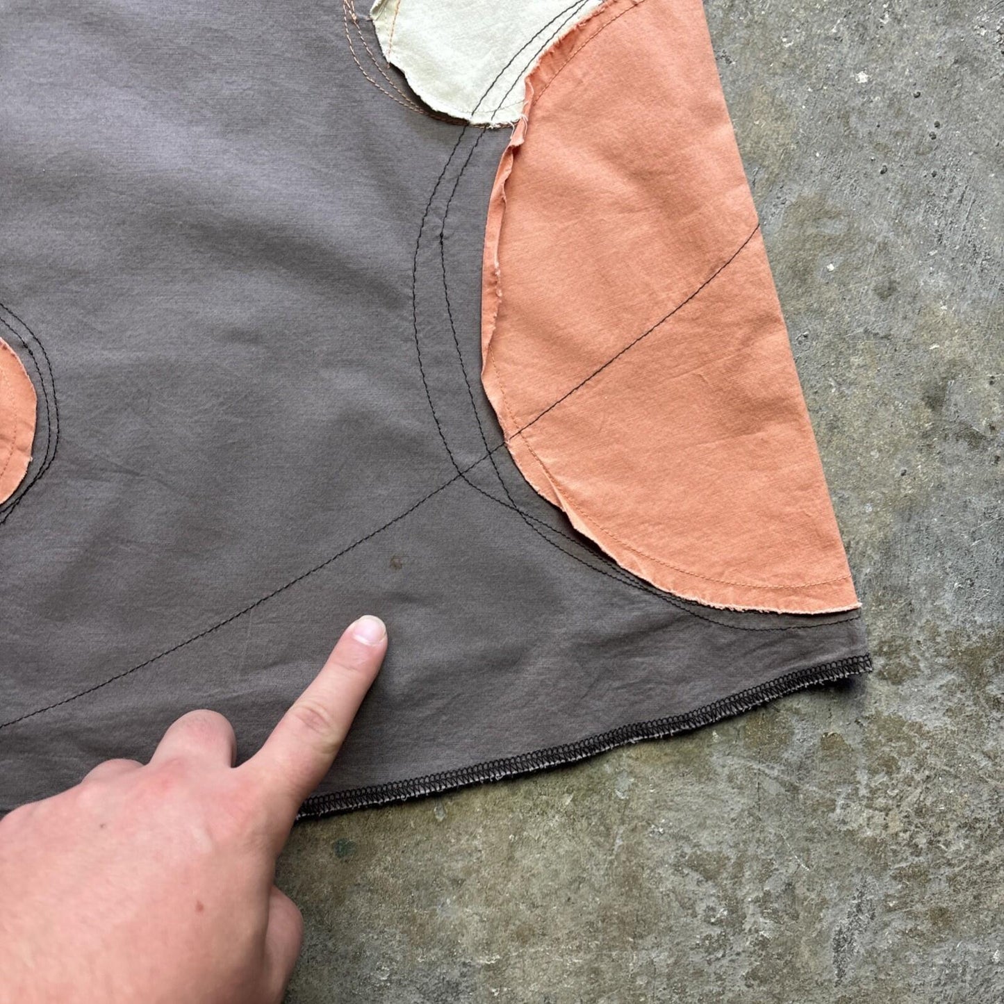 Y2K Style White Stuff Brown Skirt - Size 16