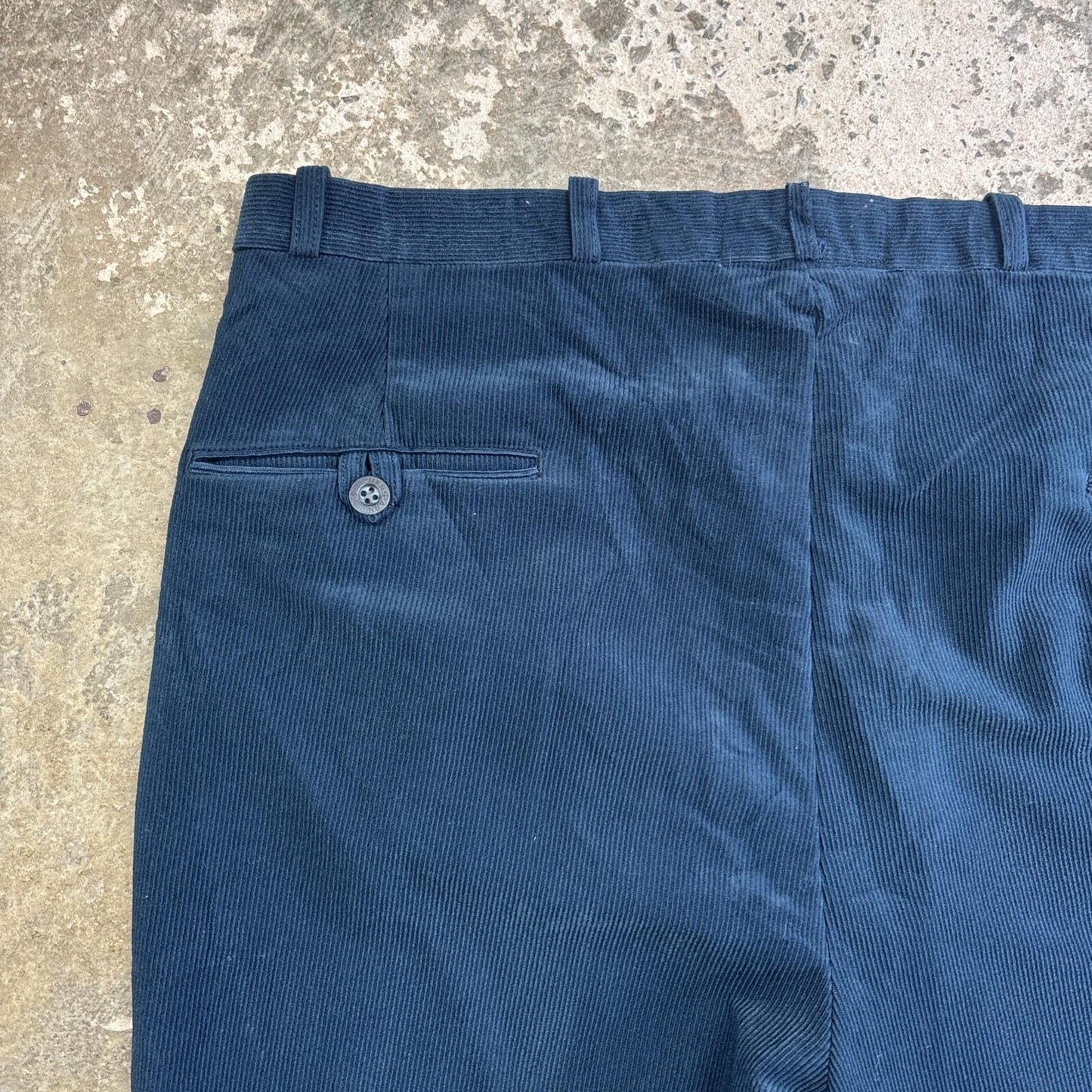 Men's Navy Blue Corduroy Arnold Palmer Trousers | W36"