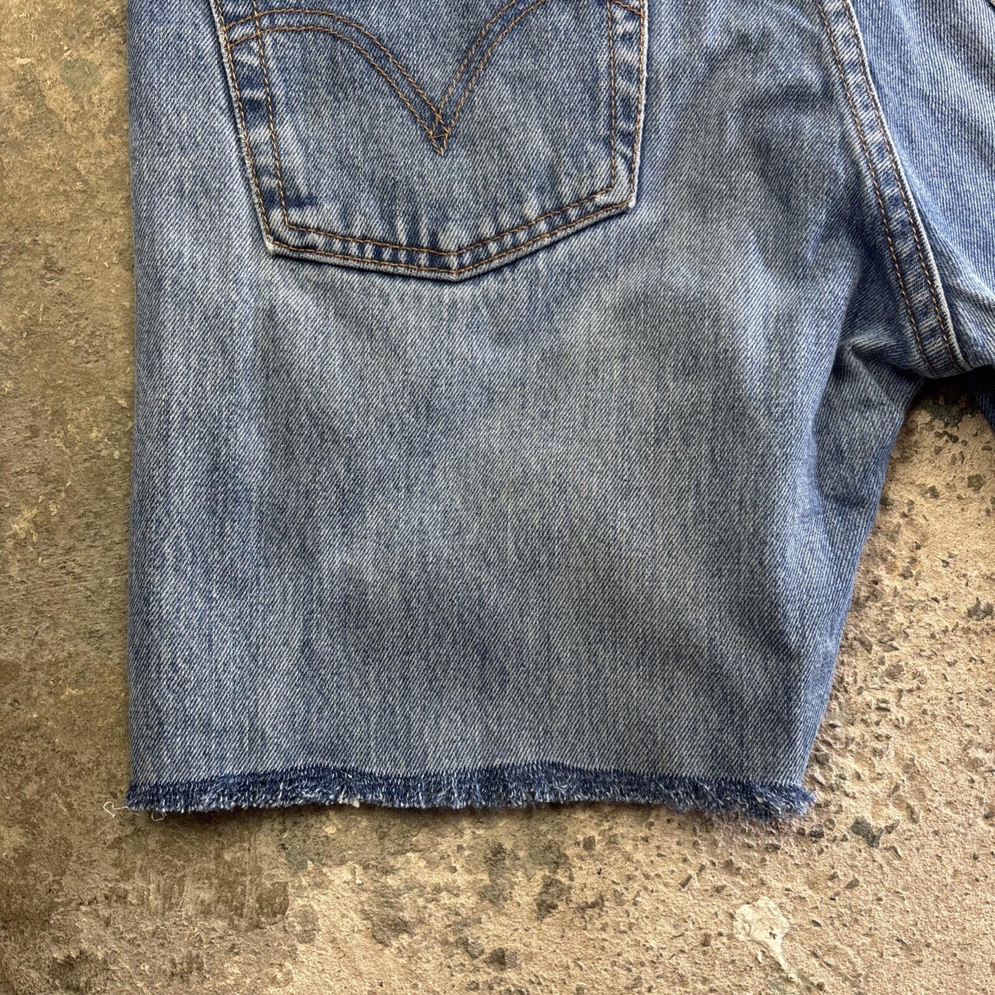 Blue Levi’s Denim Cut Off Shorts | W30"