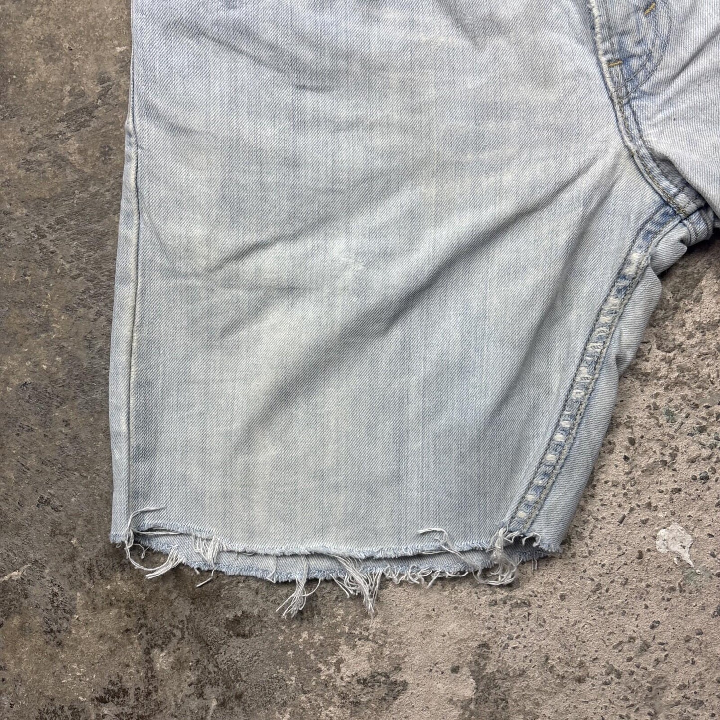 Light Blue Denim Levi’s 527 Cut Off Women’s Jean Shorts | W30