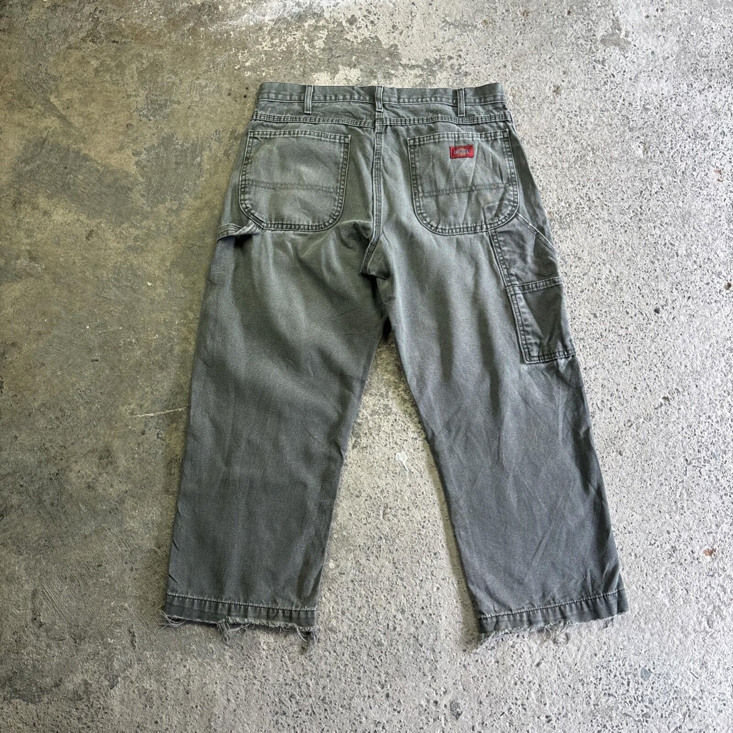 Grey Dickies Distressed Carpenter Pants | W36"