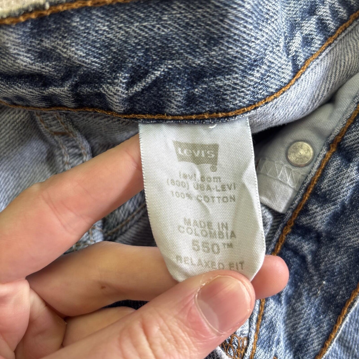 Blue Levi’s Relaxed Fit 550 Jean Shorts | W36"