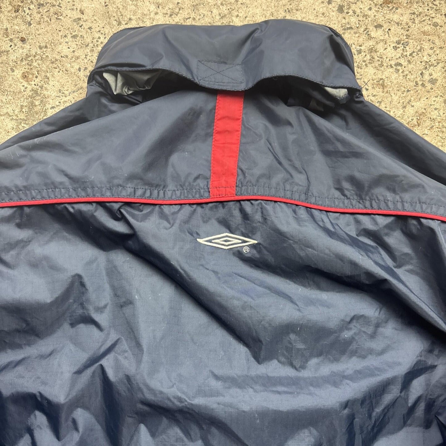 00s Navy England Umbro Men’s Windbreaker Jacket | M