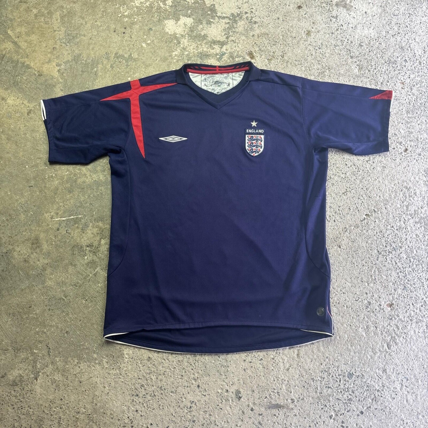 Navy Umbro England 2005/06 Goalkeeper Shirt | Size: XL