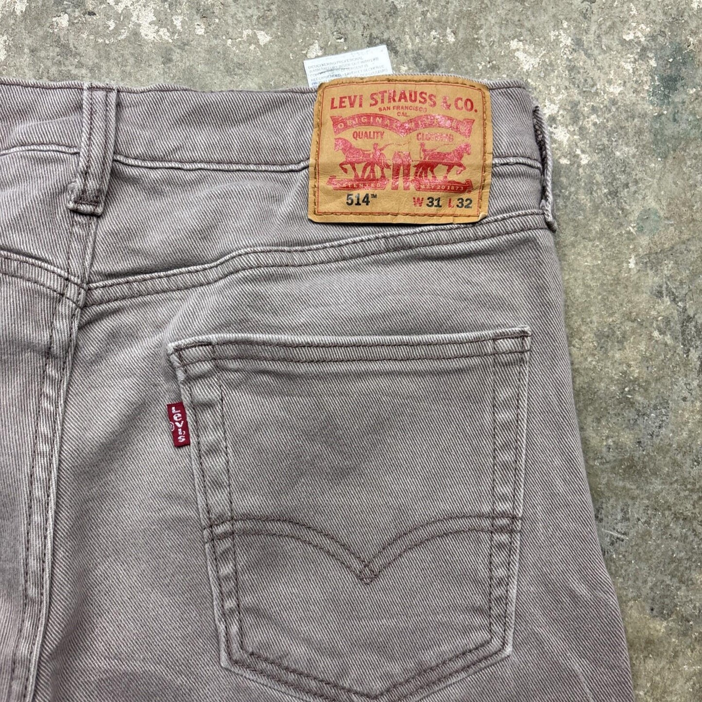 Brown Levi’s 514 Men’s Cut Off Shorts | W31