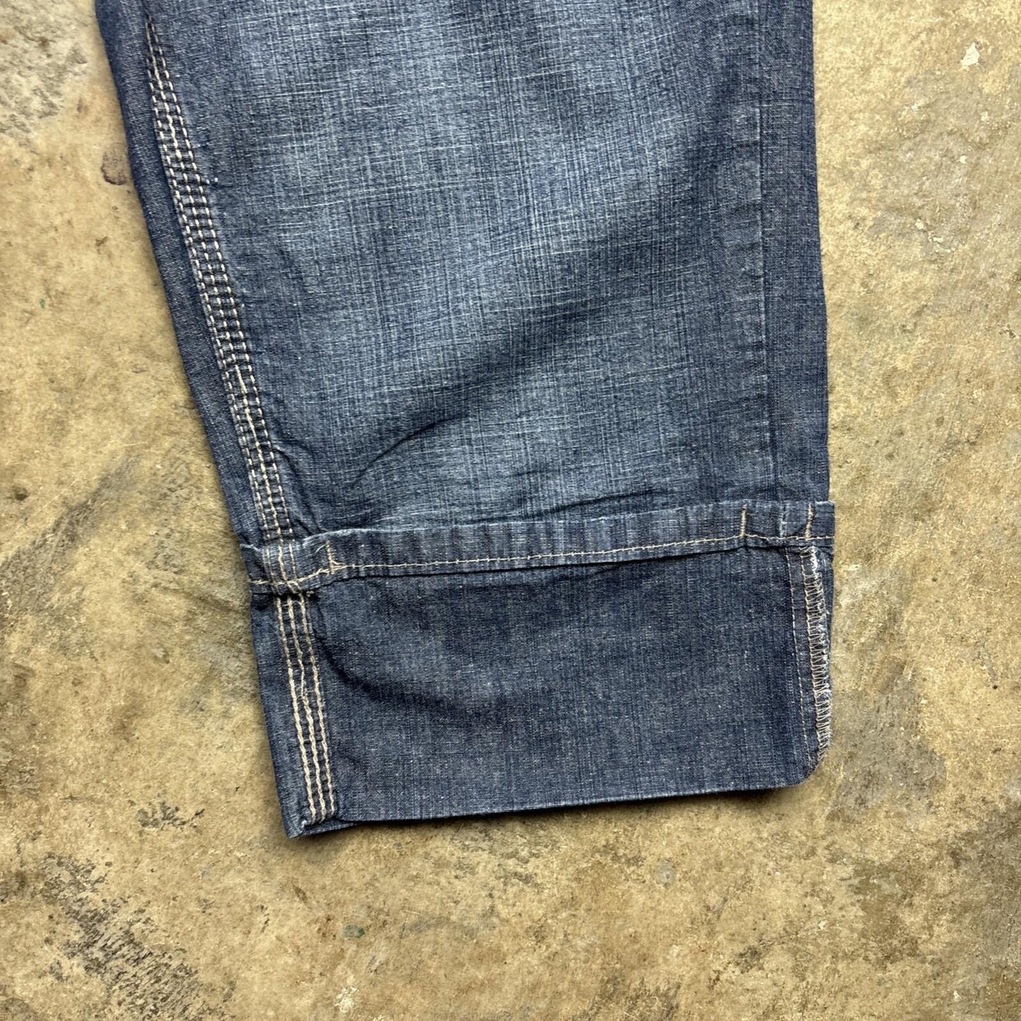 Blue Denim Y2K Papaya Women’s 3/4 Length Low Waisted Shorts | Size 10