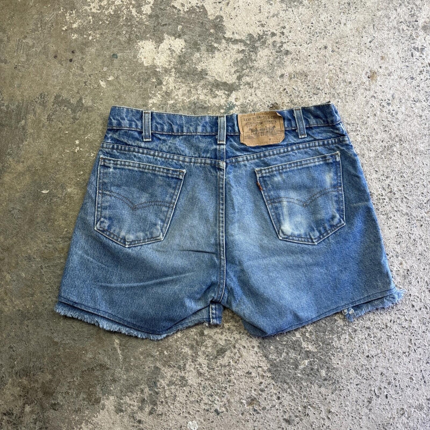 Blue Denim Levi’s Denim Cut Off Short Shorts  | W34"