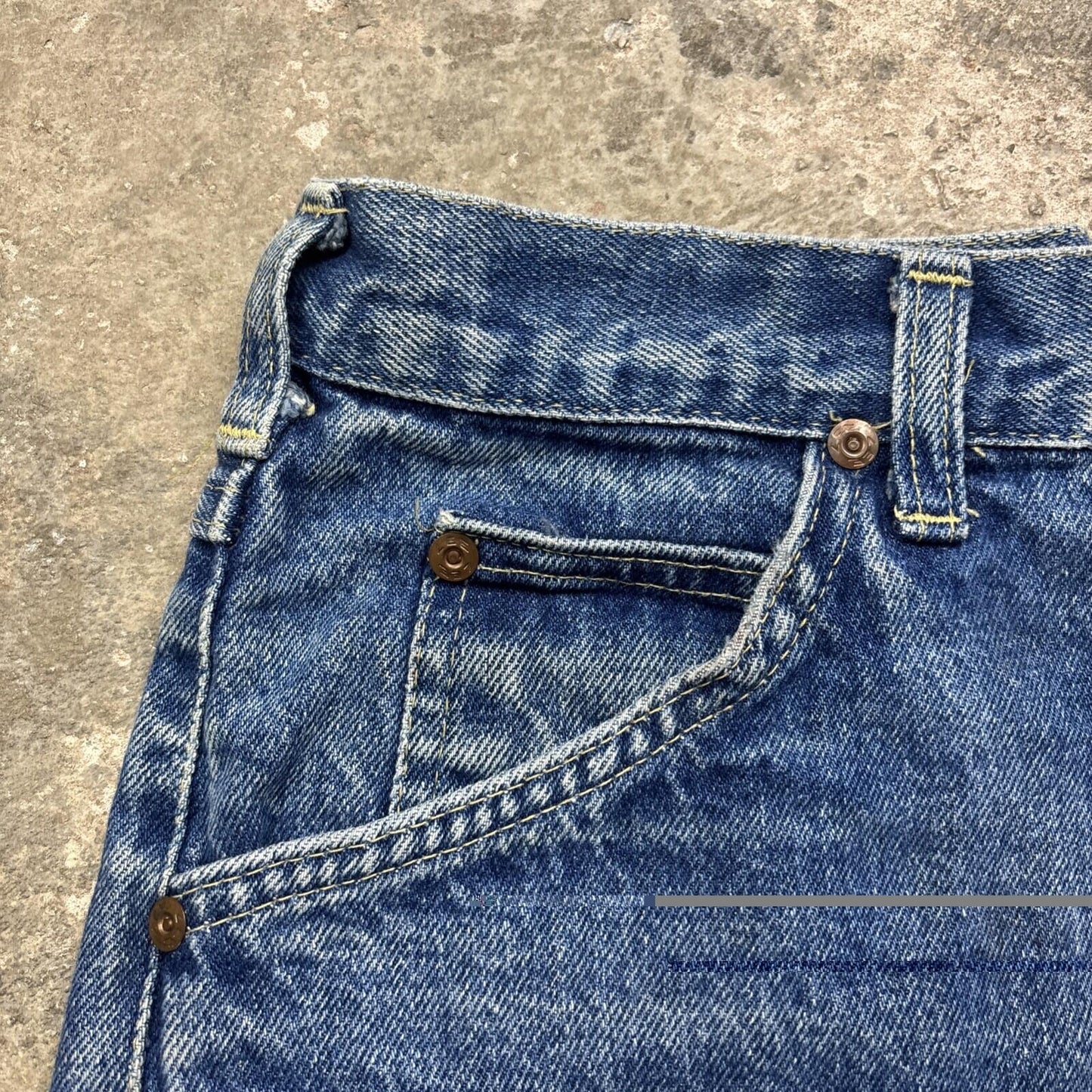 Blue Denim Lee Jean Short Shorts | W31