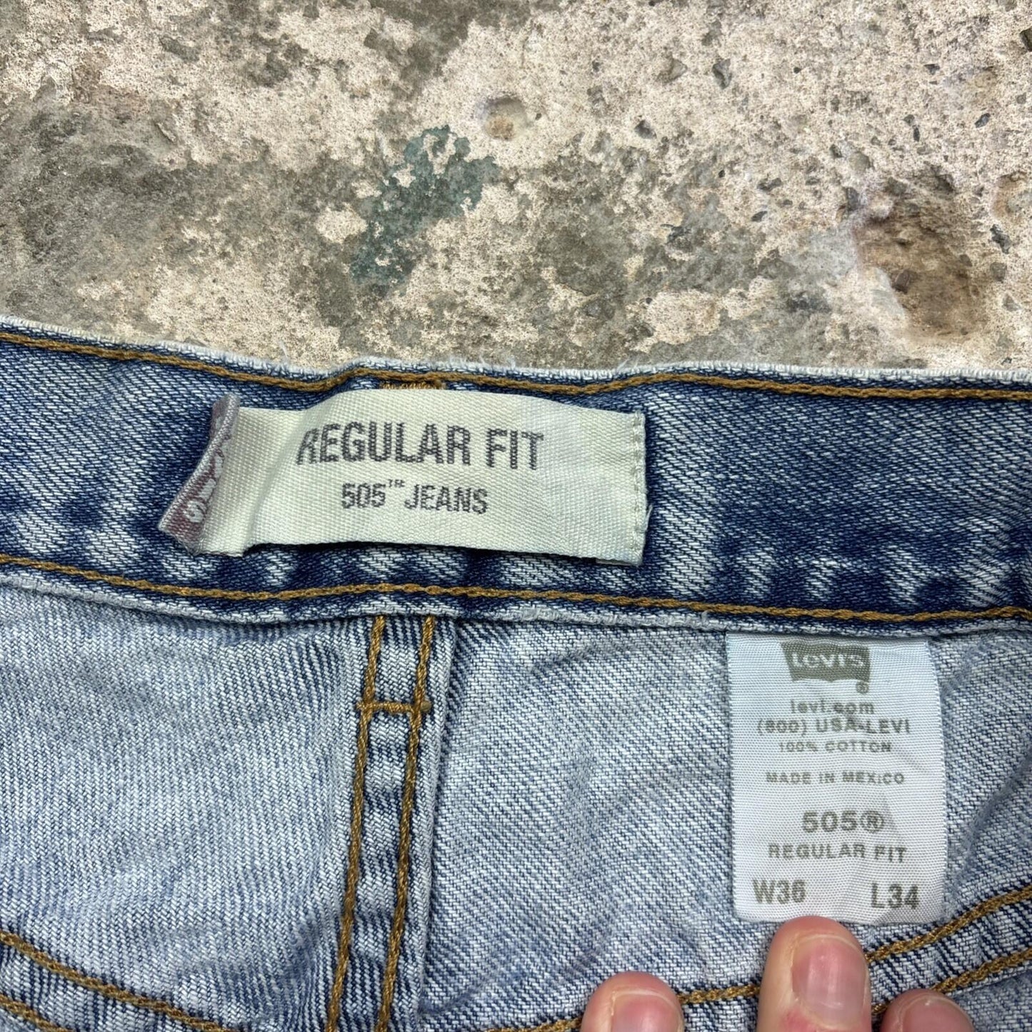 Blue Levi’s 505 Cut Off Denim Jean Shorts | W36"