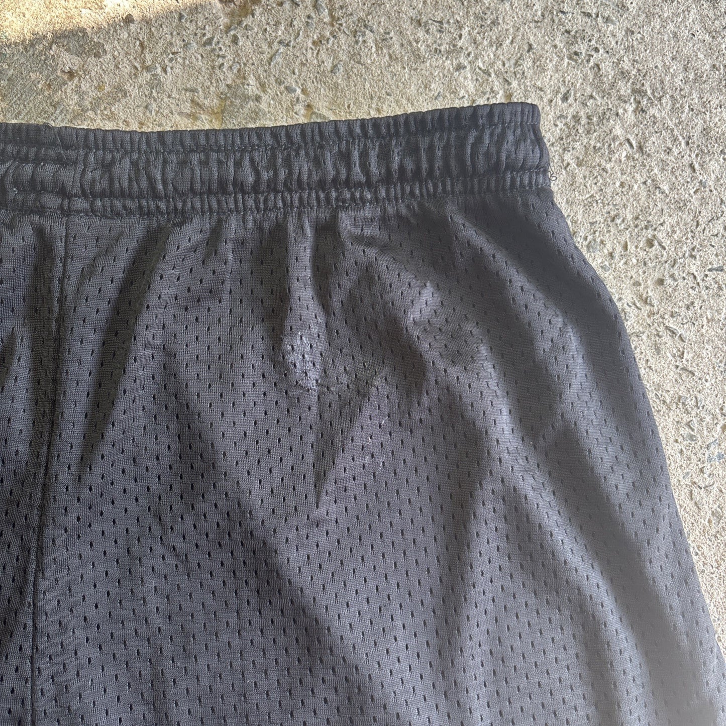 Black Elasticated Waist Football Shorts | Size: M