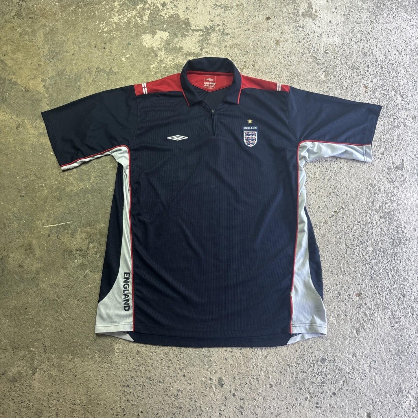 Navy Umbro England Football Training Polo Shirt | Size: XXL