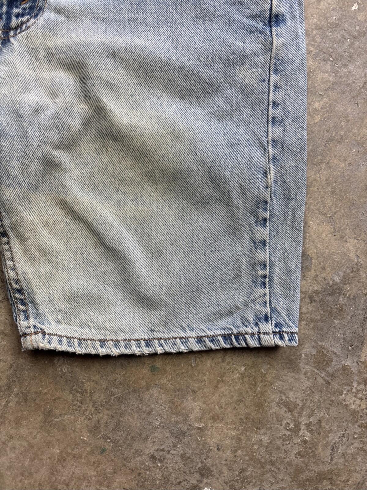 Distressed Vintage Levi’s 505 Blue Denim Shorts Made In USA - W34