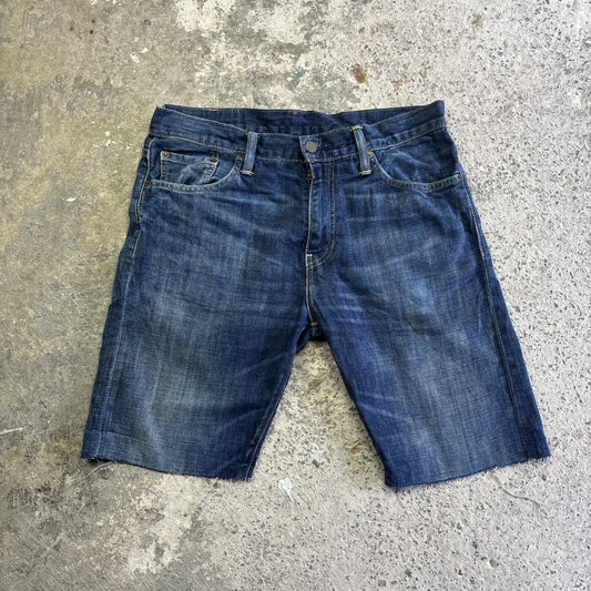 Blue Levi’s 508 Cut Off Jean Shorts | W30"