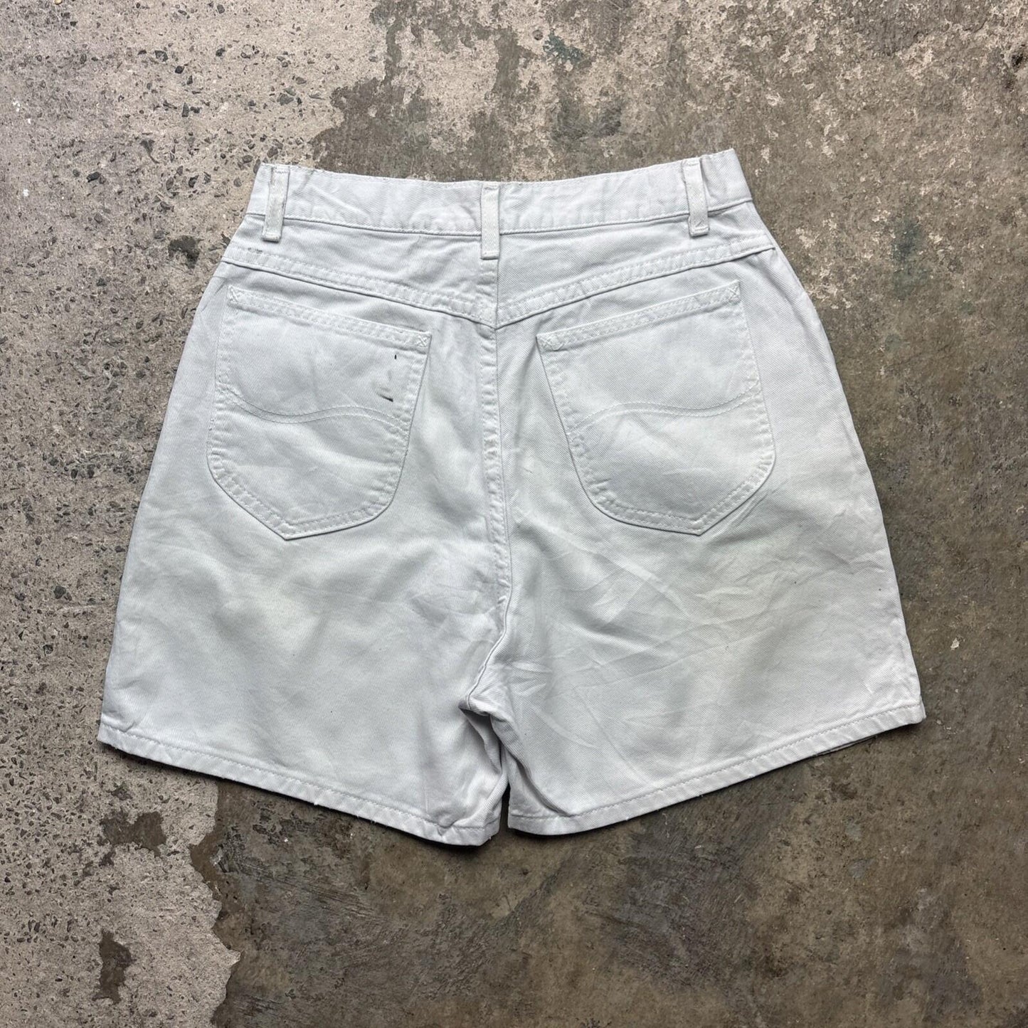 Vintage White Denim Lee Men’s Shorts | W29