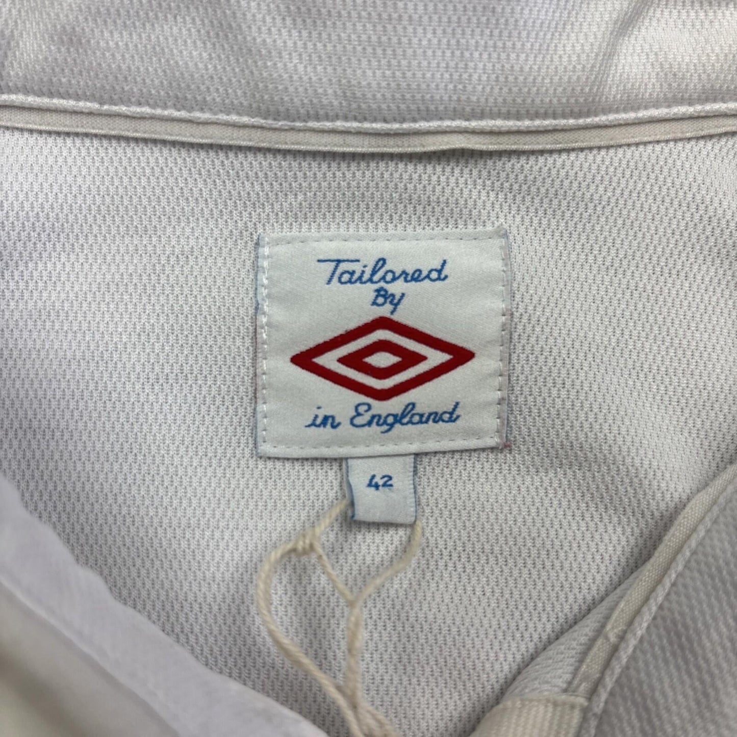 White Umbro 2009/10 England Rooney Football Shirt | Size L