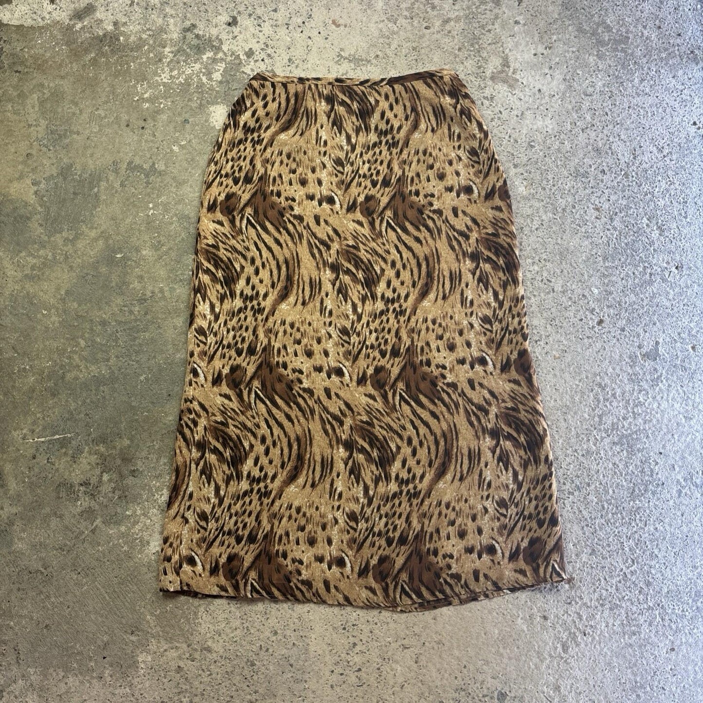 Kathie Lee Leopard Print Slit Maxi Skirt | W30