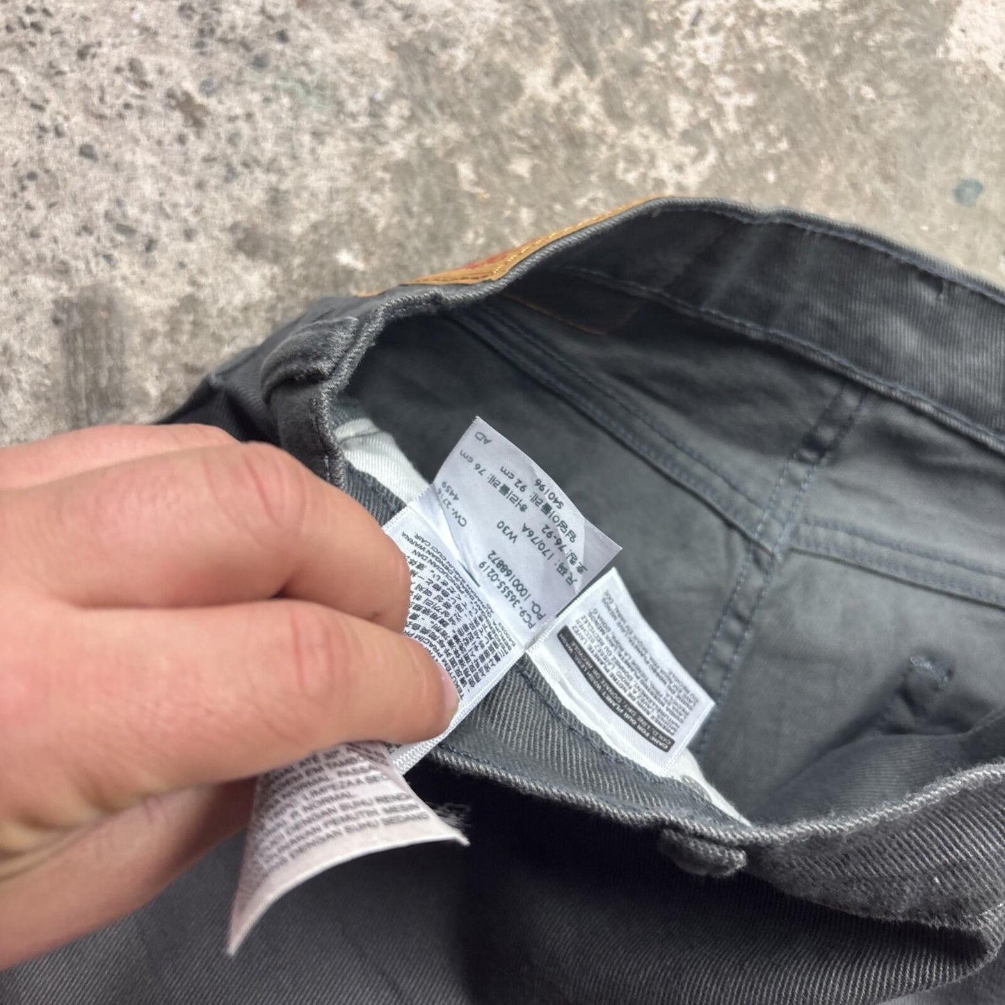 Grey Denim Levi’s 511 Men’s Cut Off Shorts | W30