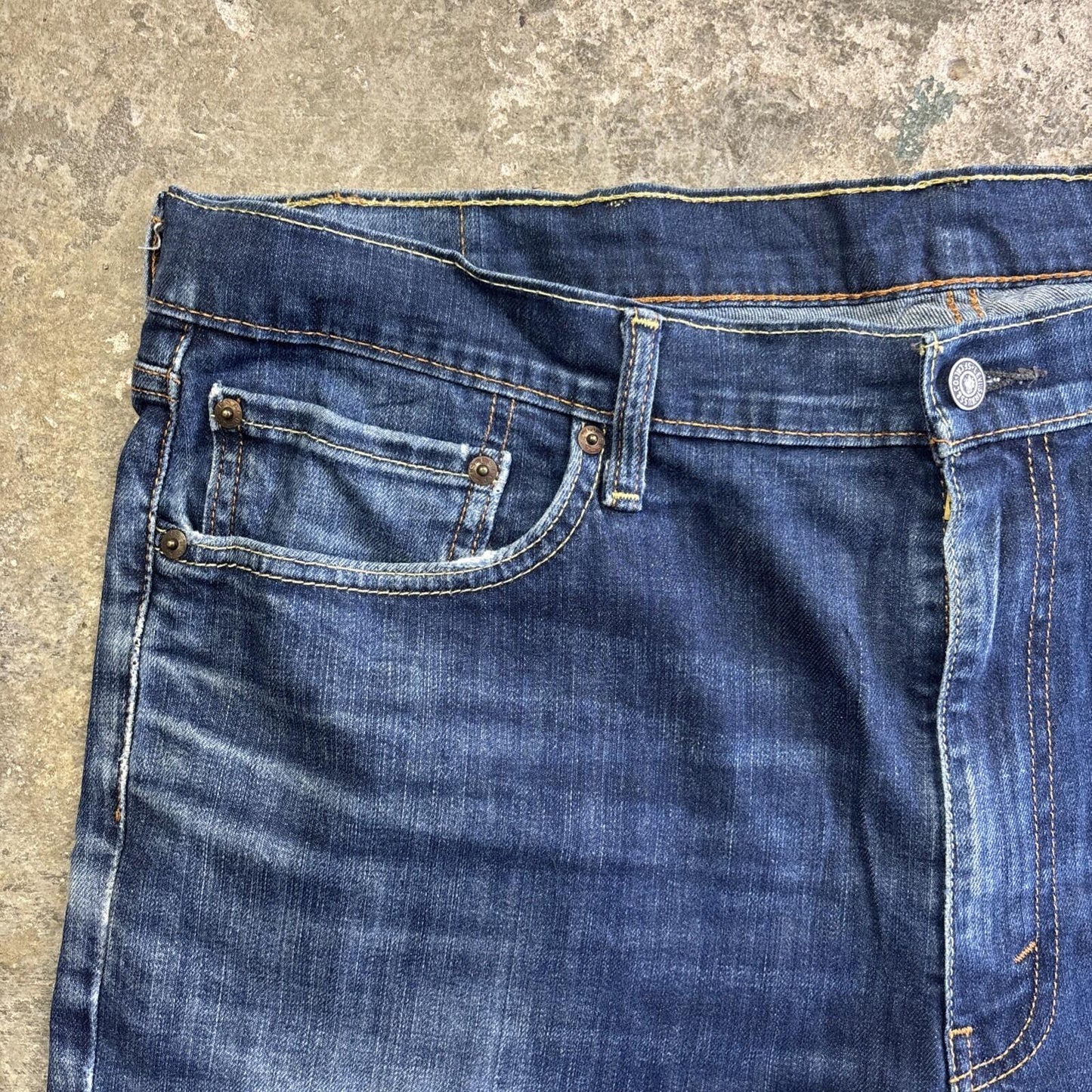 Blue Denim Levi’s Cut Off Denim Jean Shorts | W40"