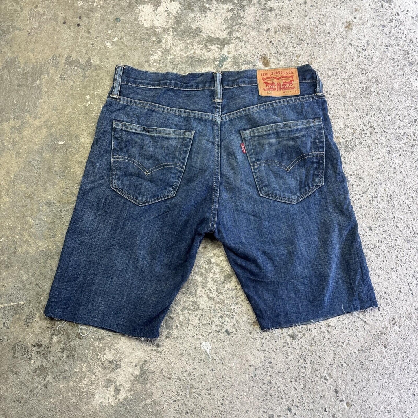 Blue Levi’s 508 Cut Off Jean Shorts | W30"