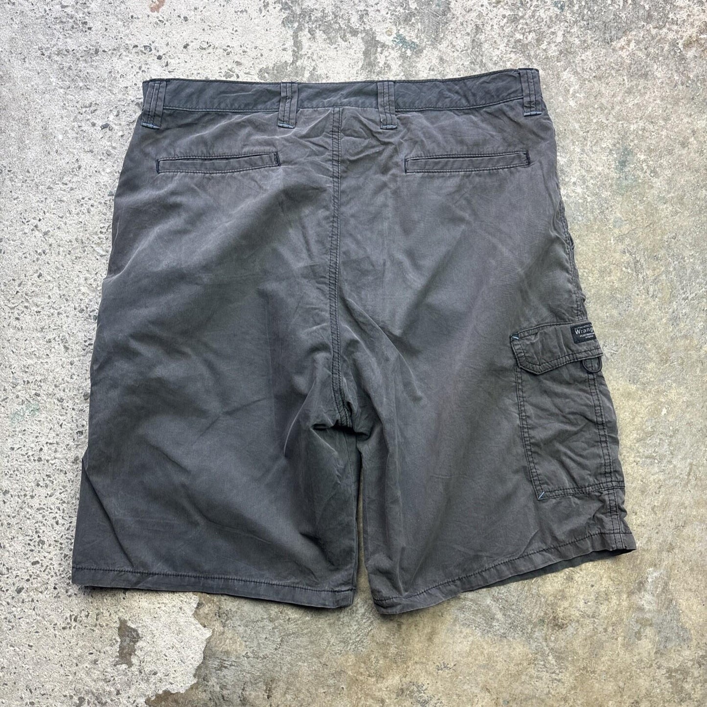 Black Wrangler Cargo Workwear Shorts - W36