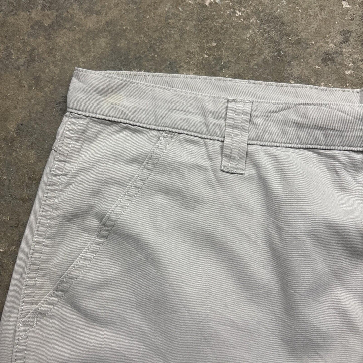 Cream Wrangler Cotton Cargo Shorts | W40"
