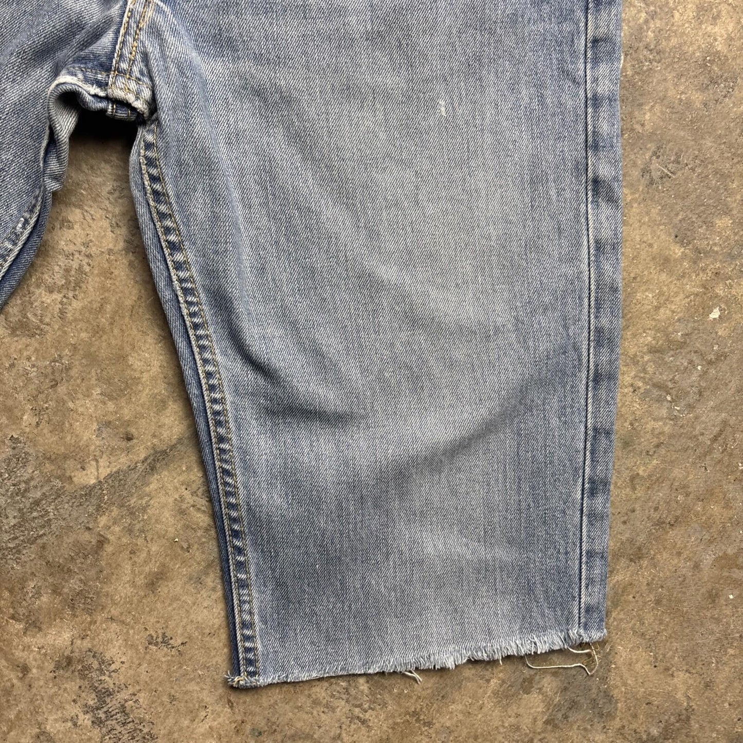 Blue Denim Lee Men’s Cut Off Shorts | W32