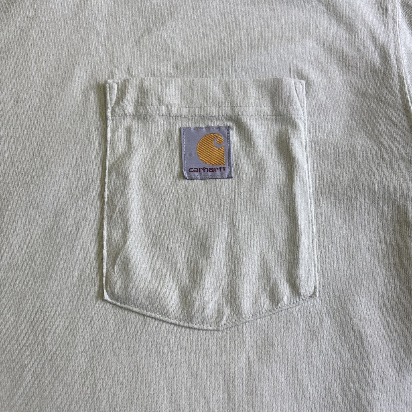 Light Green Carhartt Chest Pocket T-Shirt W/ Embroidered Logo | Size: XL