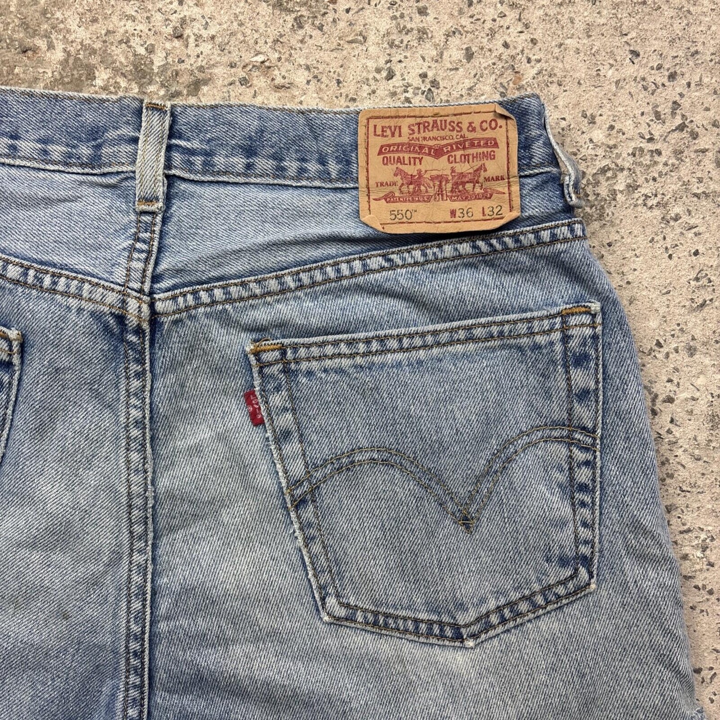 Blue Denim Levi’s Women’s  Cut Off Shorts | W36"