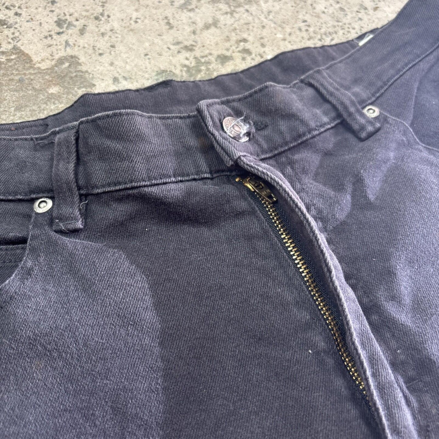 Dark Denim Lee Capri Jean Shorts W34 UK14
