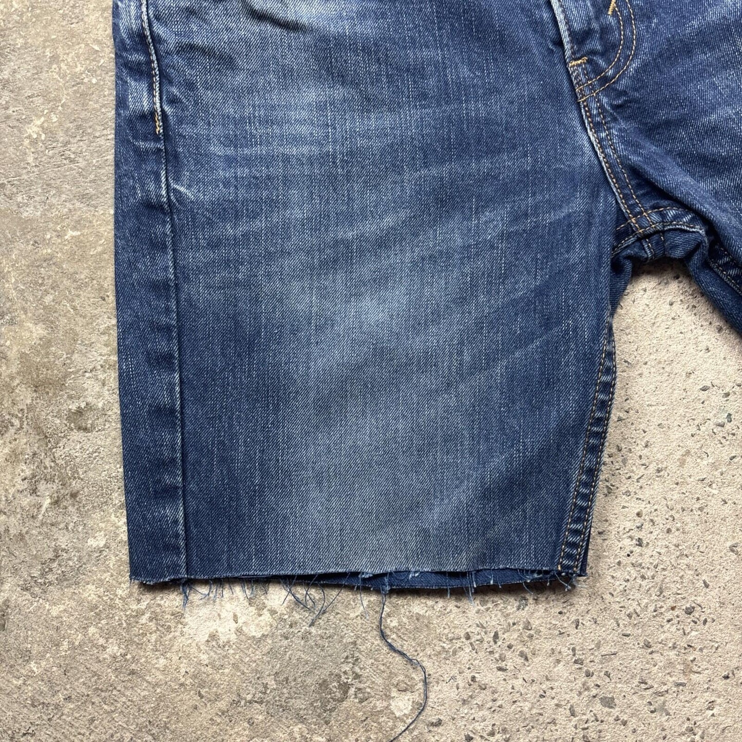 Dark Navy Denim Levi’s 511 Cut-Off Jean Shorts | W31"