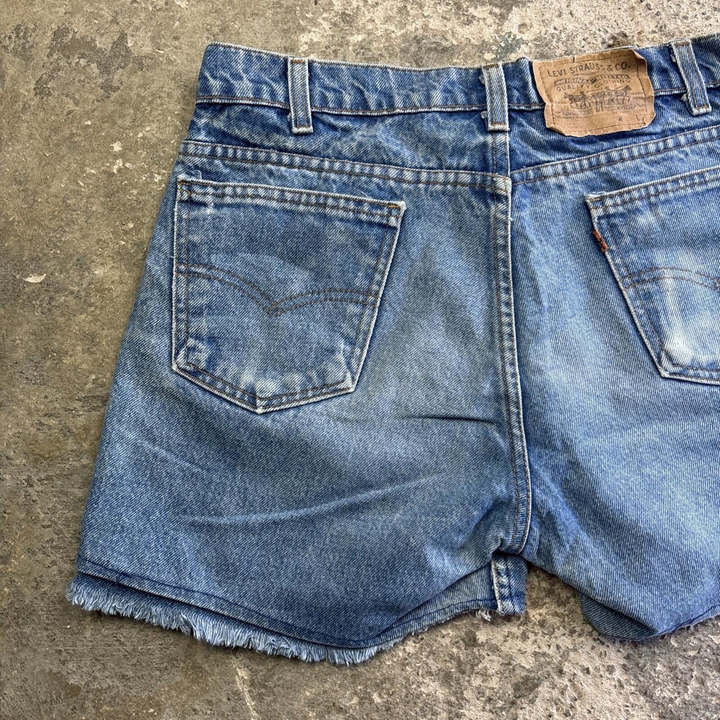 Blue Denim Levi’s Denim Cut Off Short Shorts  | W34"