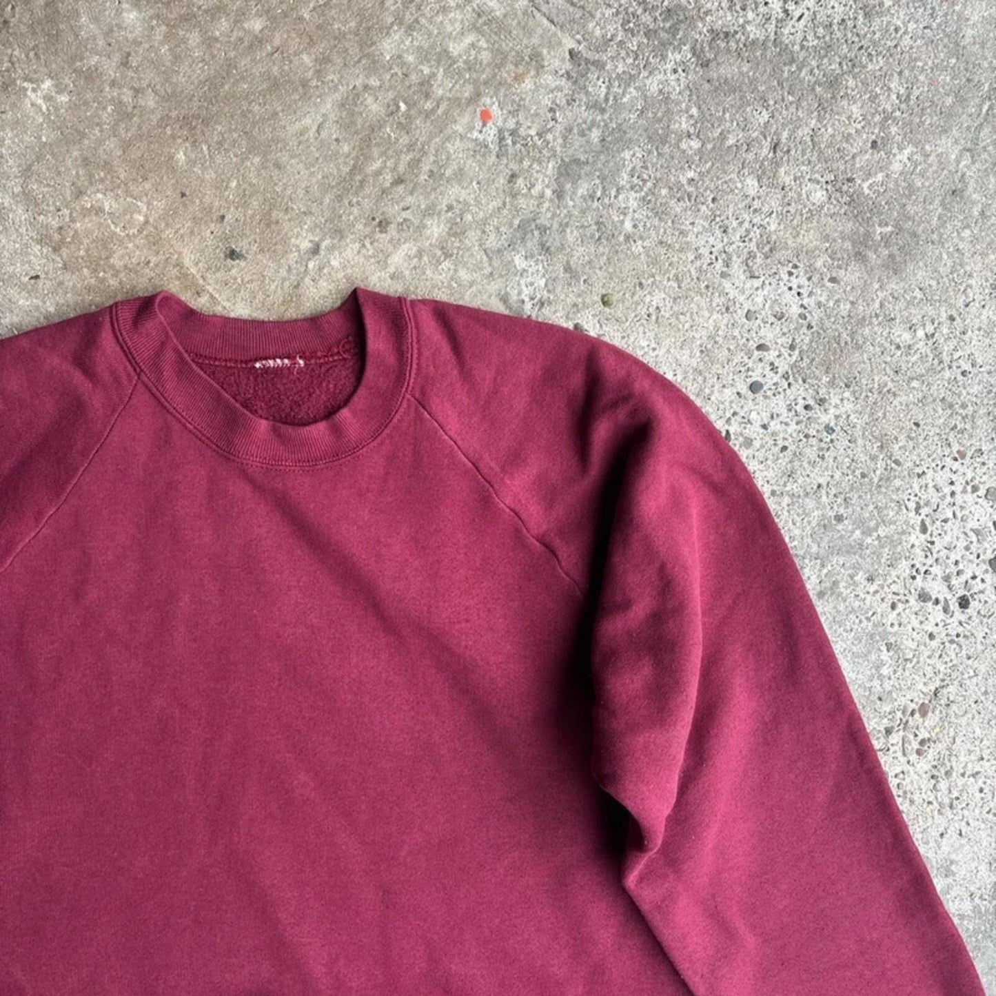 Classic Burgundy Crewneck Sweatshirt - L