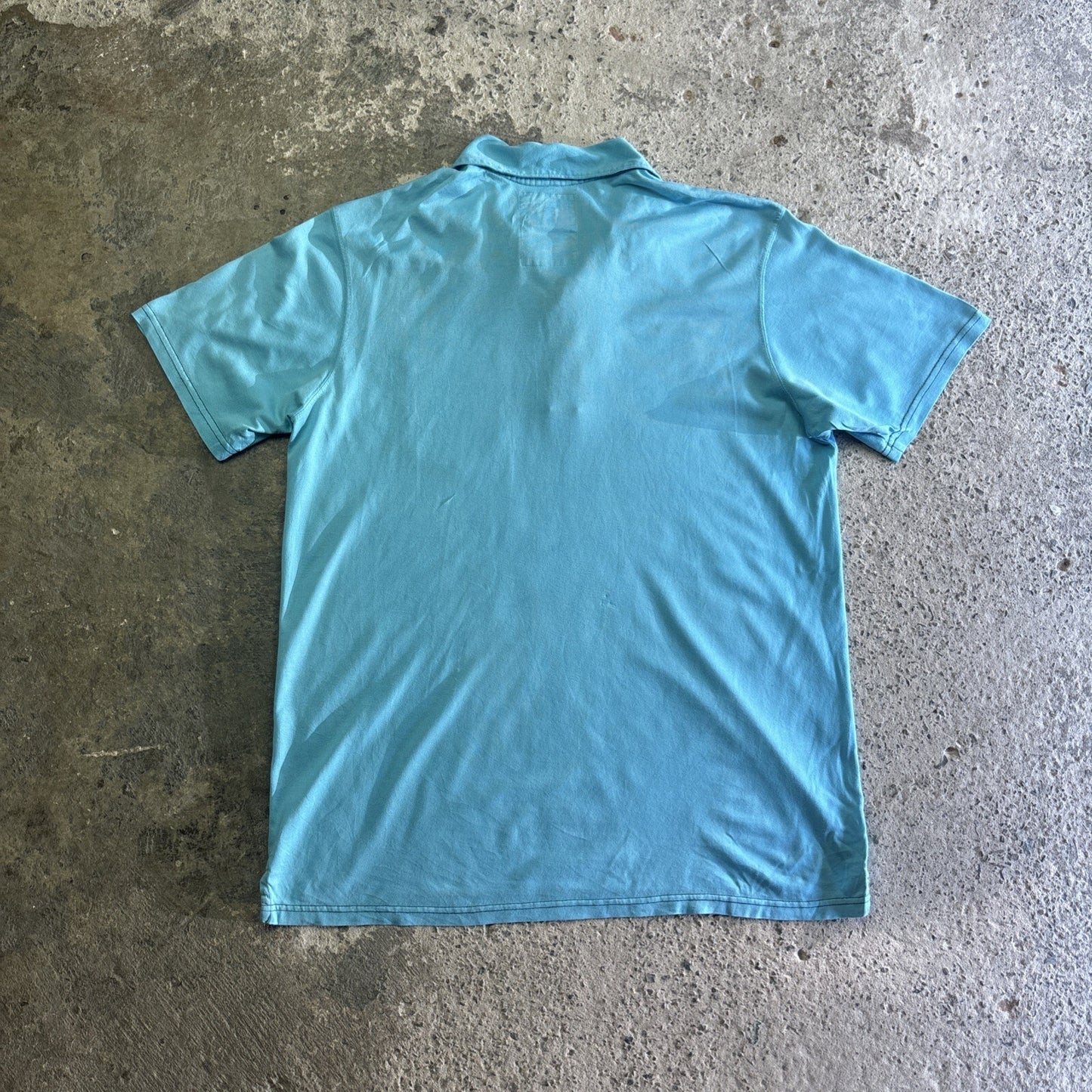 Blue Quiksilver Y2K Polo Shirt W/ Chest Pocket | Size L