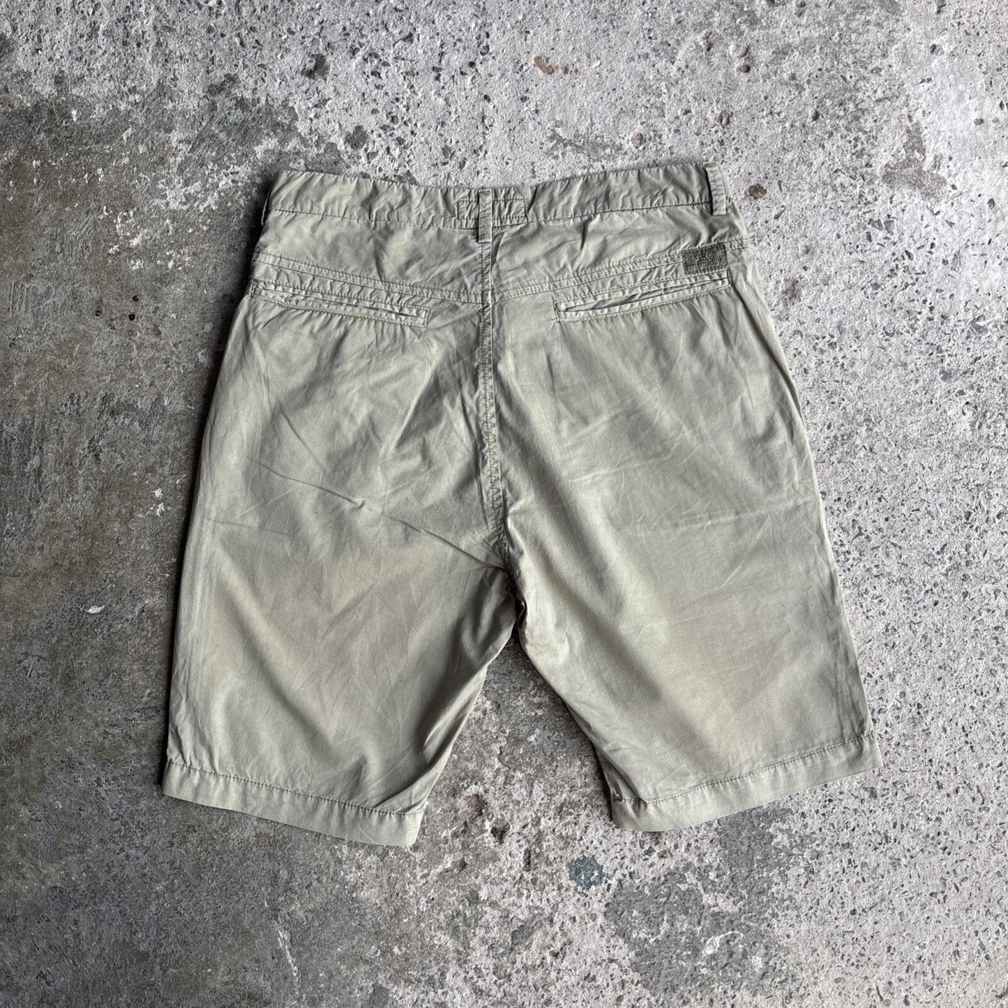 Light Khaki Green Energie Cotton Chino Shorts | W30