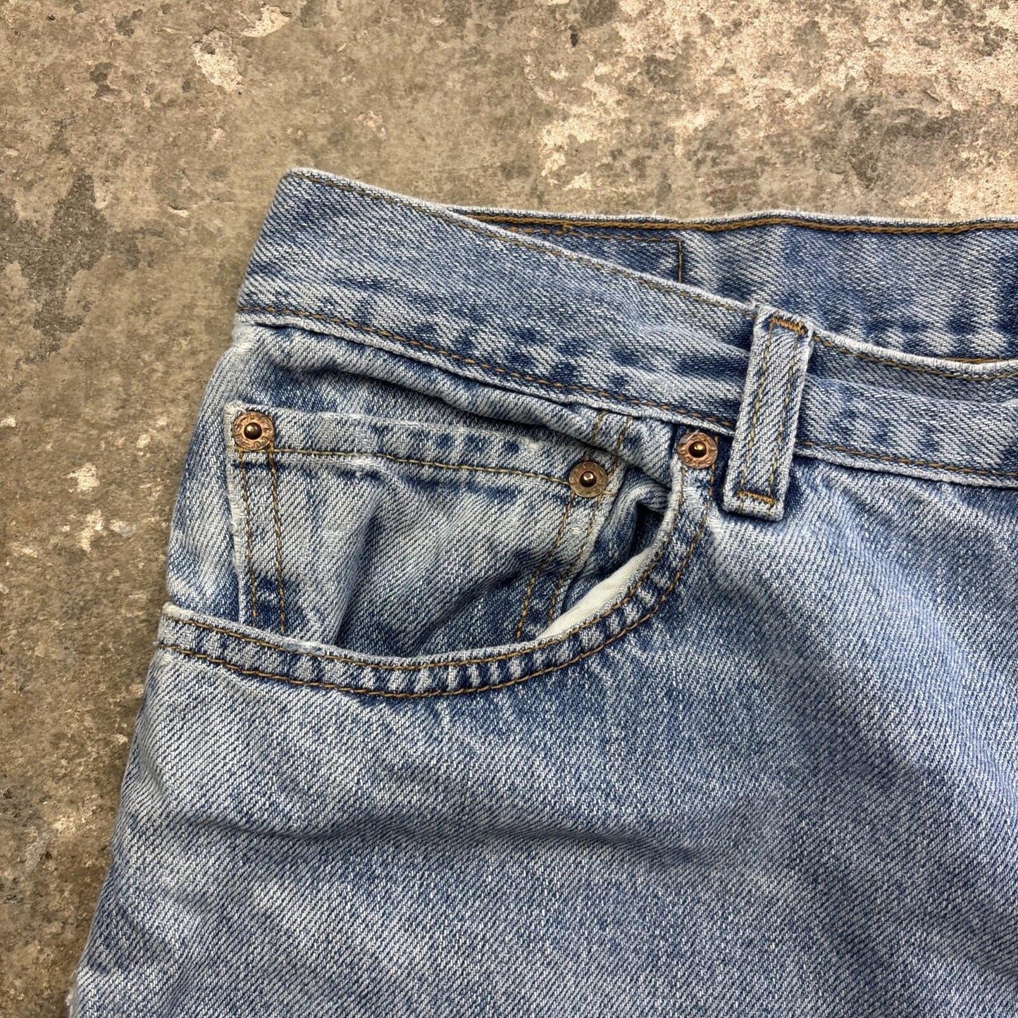 Blue Levi’s 505 Cut Off Denim Jean Shorts | W36"