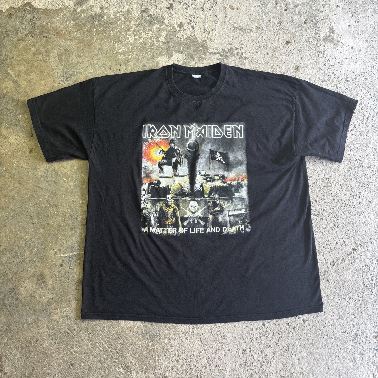 Black Iron Maiden ‘Matter Of Life & Death’ Graphic T-shirt | Size 2XL