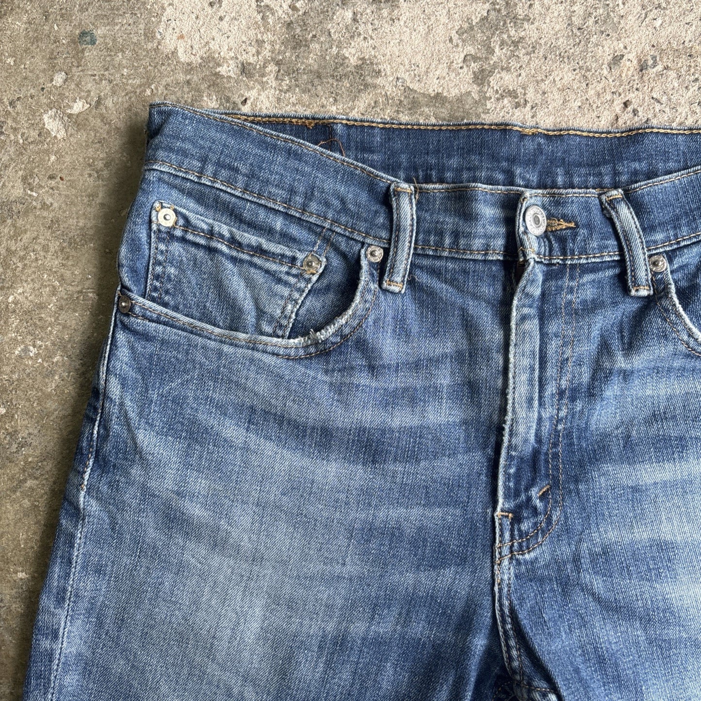 Blue Denim Levi’s 511 Cut Off Jean Shorts | W34"