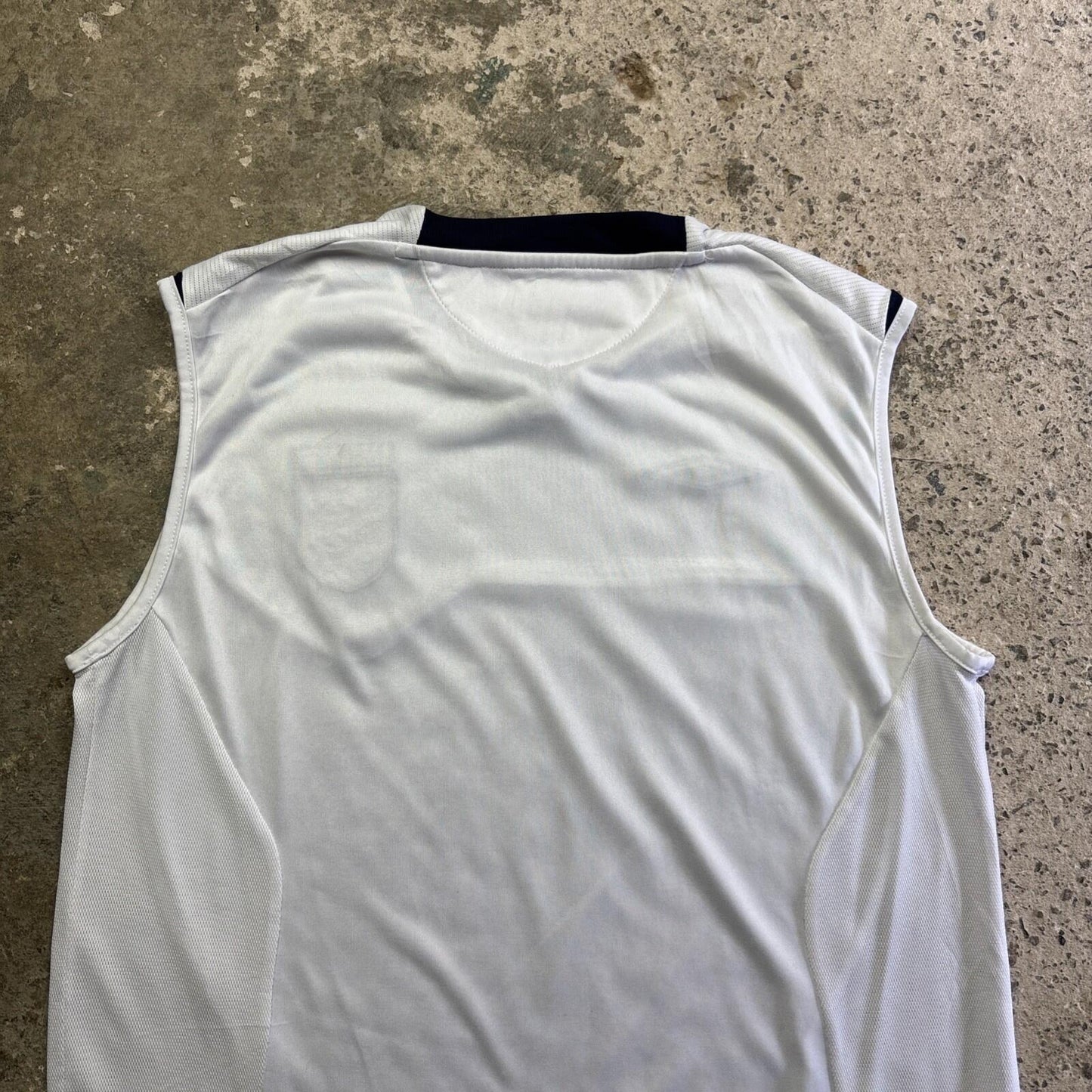 White 2000s Umbro England Football Training Vest | Size: L